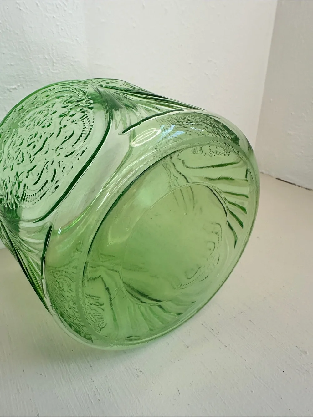 Vintage Hazel-Atlas Green Uranium Depression Glass 